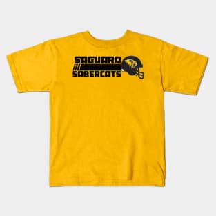 Saguaro Sabercats (Rush Primary - Black) Kids T-Shirt